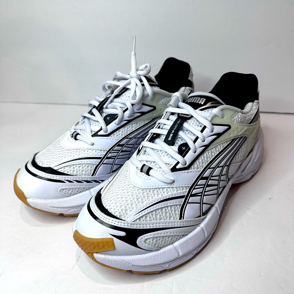 Women’s Puma White and Black Athletic Shoes
